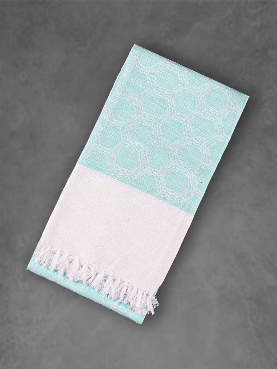 Premium Cotton Soft Feel Colour Bath Towel 1059-Sky blue