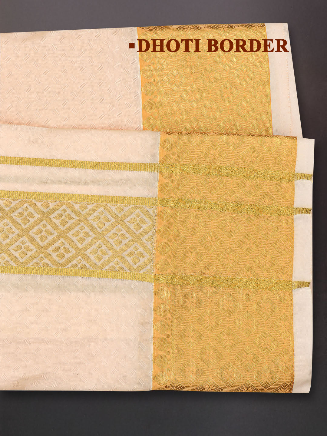 Men Art Silk Dhoti & Shirting Set Coral Mangalakara 140k (2 in 1) M33