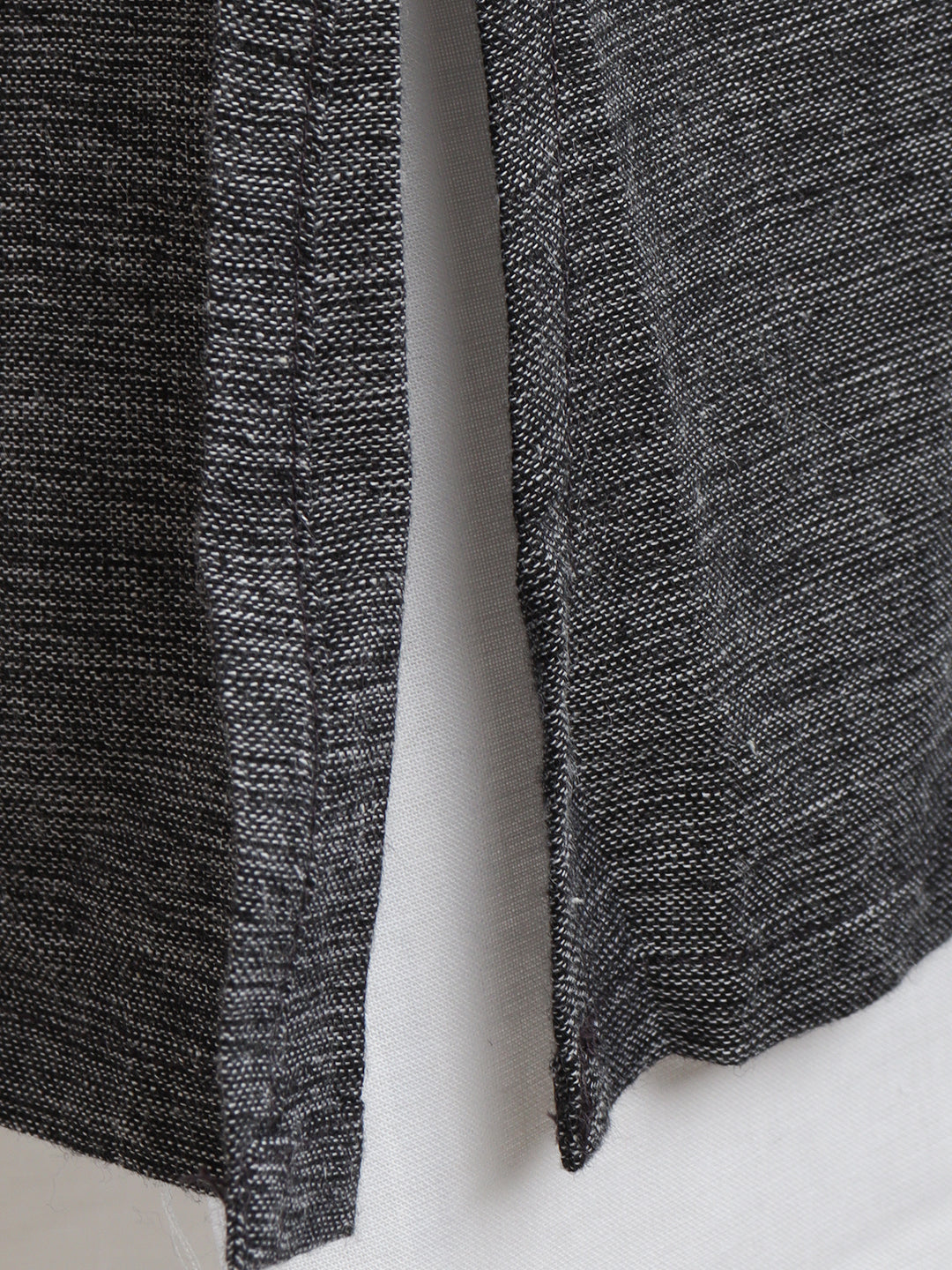 Men Mid Grey Medium Length Kurta with Matching Border Dhoti Set PC2