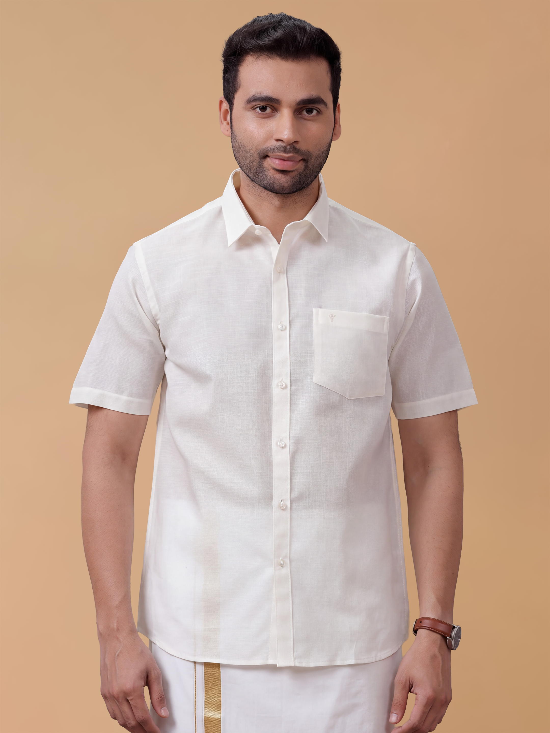 Cotton Rich Off White Regular Fit Shirt T3 CV6