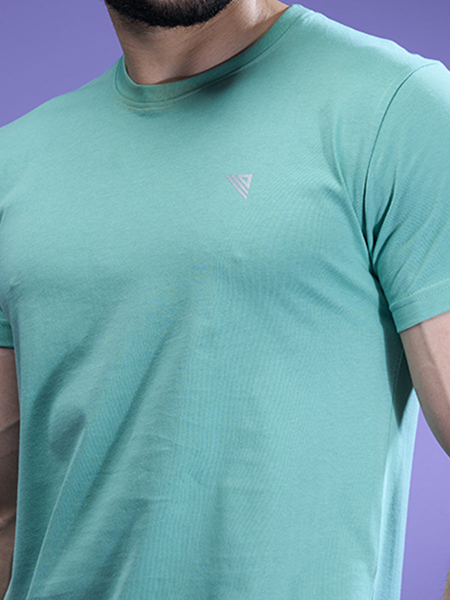Men 100% Cotton Smart Fit Expert Tee Olive Green ET20