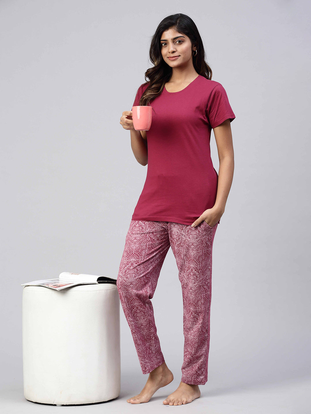 Piece Soft Knit Lounge Set Lounge Wear Womens Knitted Pyjamas
