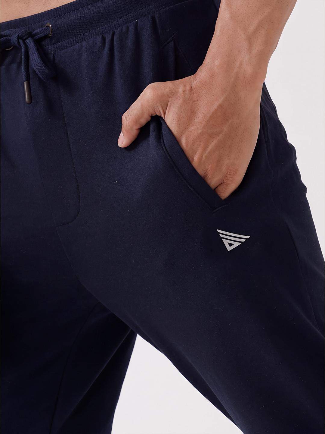 Combed Cotton Rich Jogger with Side Pockets Navy EJ4