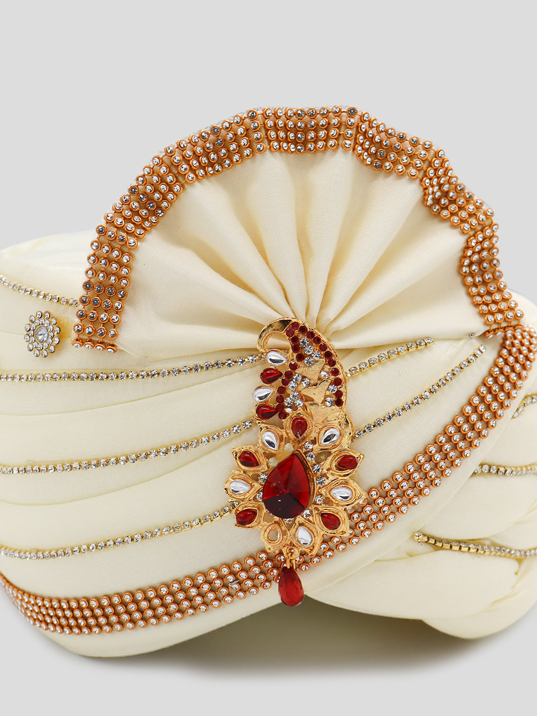 Traditional Silky Style Wedding Turban - 81