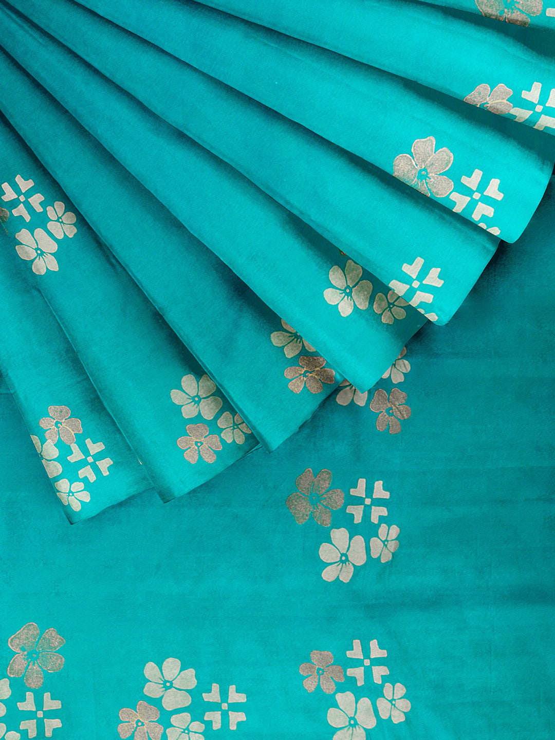 Women SkyBlue Cotton Saree with Double Blouse PCS209