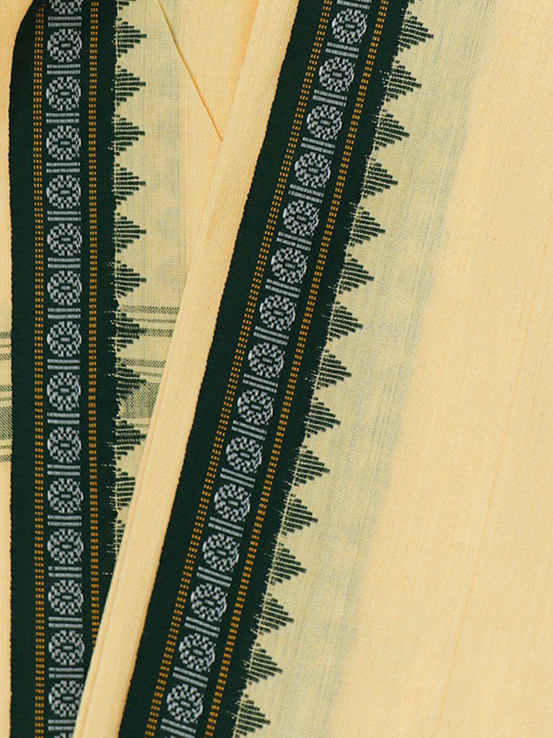 Men Fancy Border Angavastram Towel Sandal