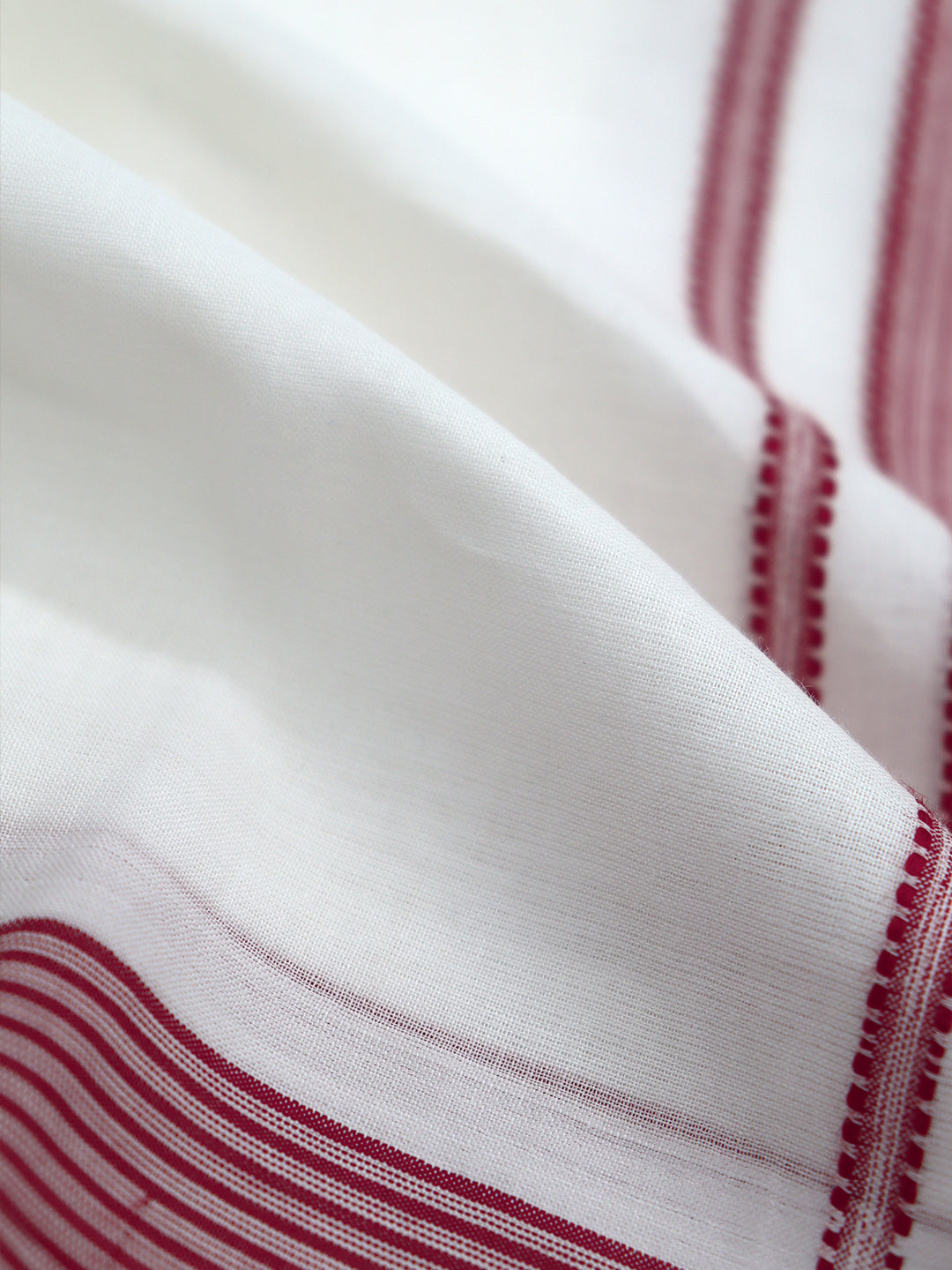 Men 100% Cotton Red Fancy Border Panchakacham Set White(9+5)