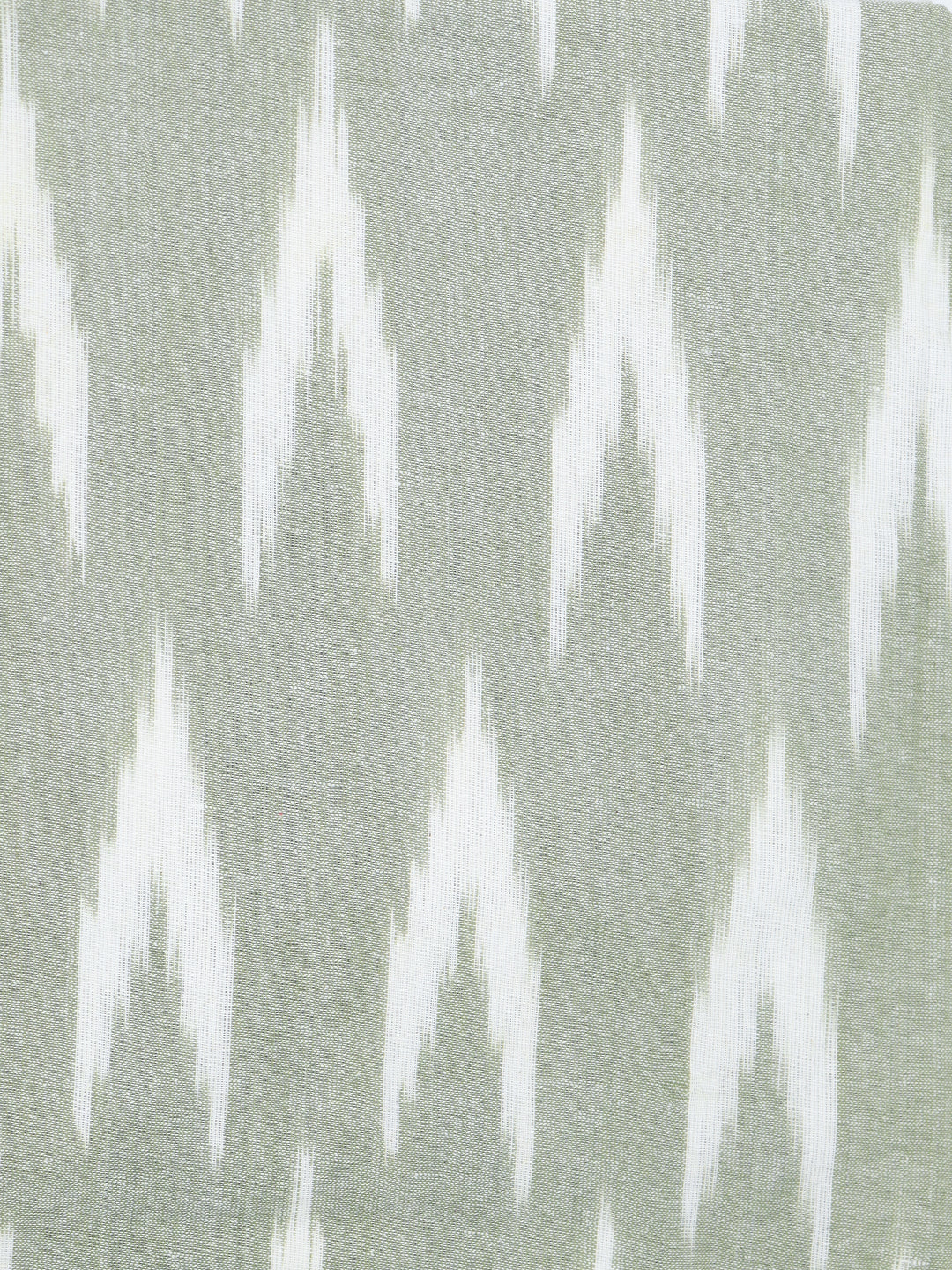 Women Pure Cotton Dress Material Green DM325