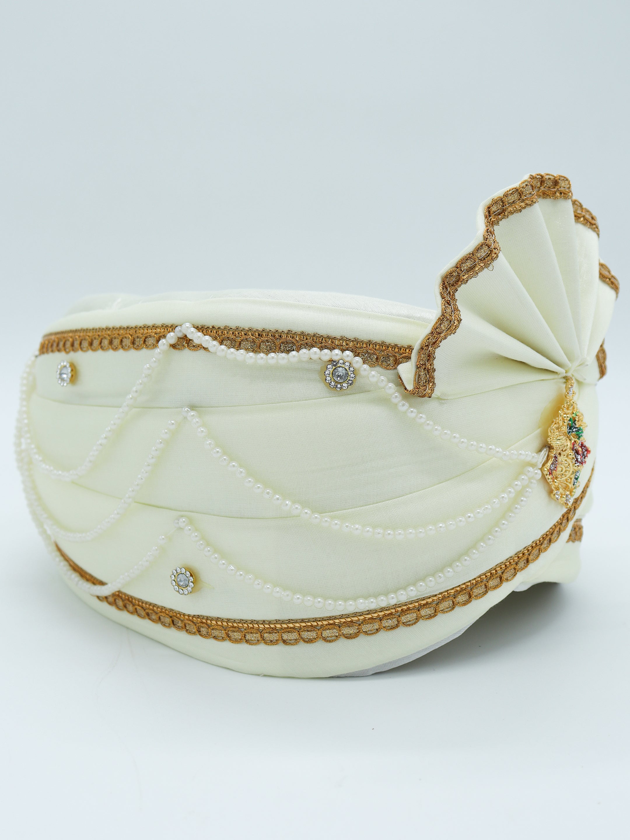 Traditional Silky Style Wedding Turban - 131