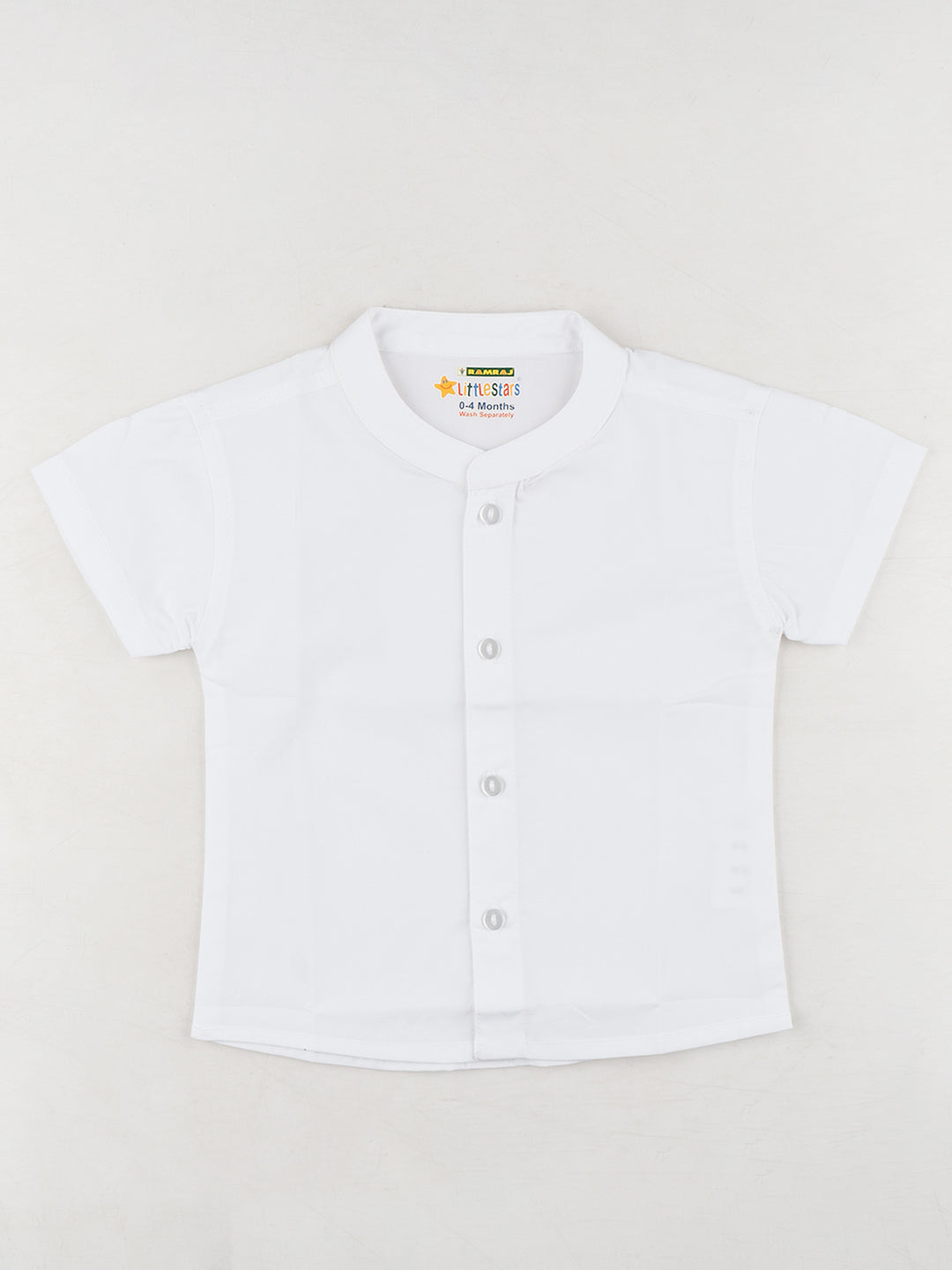 Newborn Baby Traditional Shirt with Dhoti and Panchakacham Set White