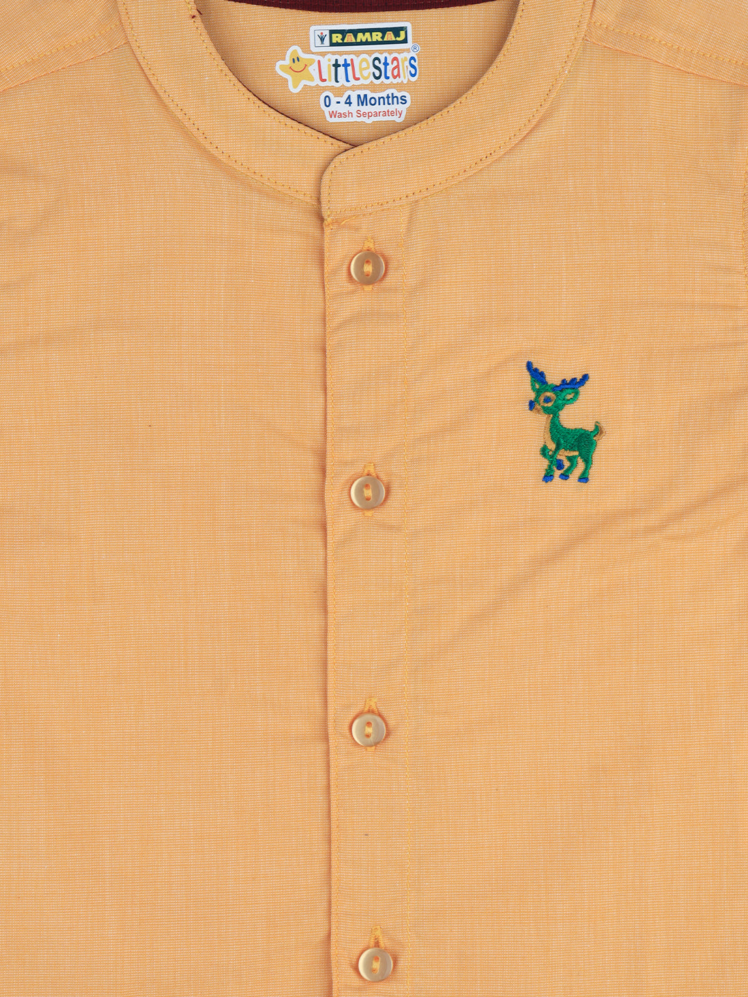 Born Baby Shirt with Pant and Panchakacham Set Yellow G18
