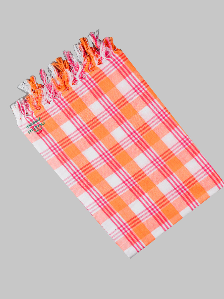 Tulip Checked Cotton Colour Bath Towel