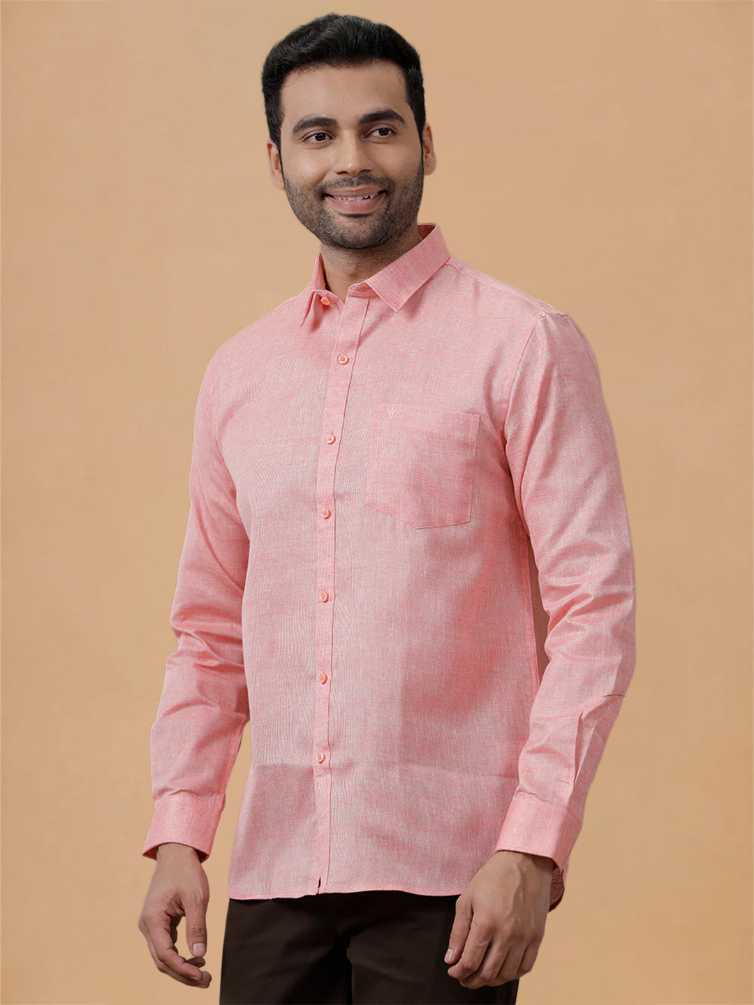 Cotton Rich LT Pink Regular Fit Shirt T3 CV11