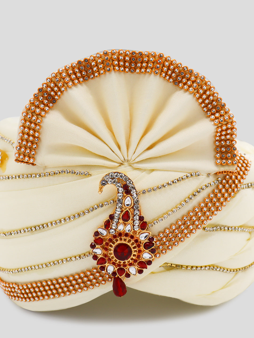 Traditional Silky Style Wedding Turban - 80