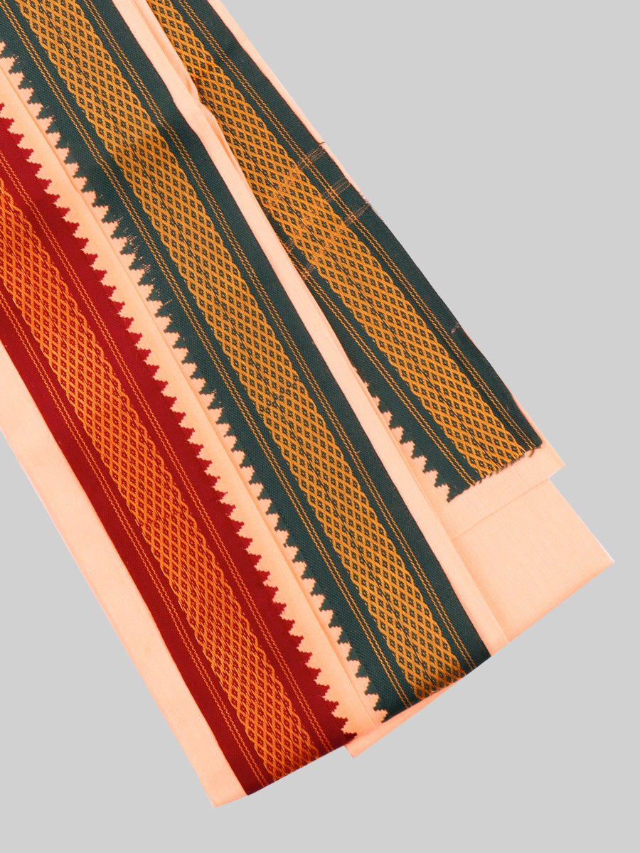 Devotional Light Kaavi Towel Sathvik Kanagambaram-Close view
