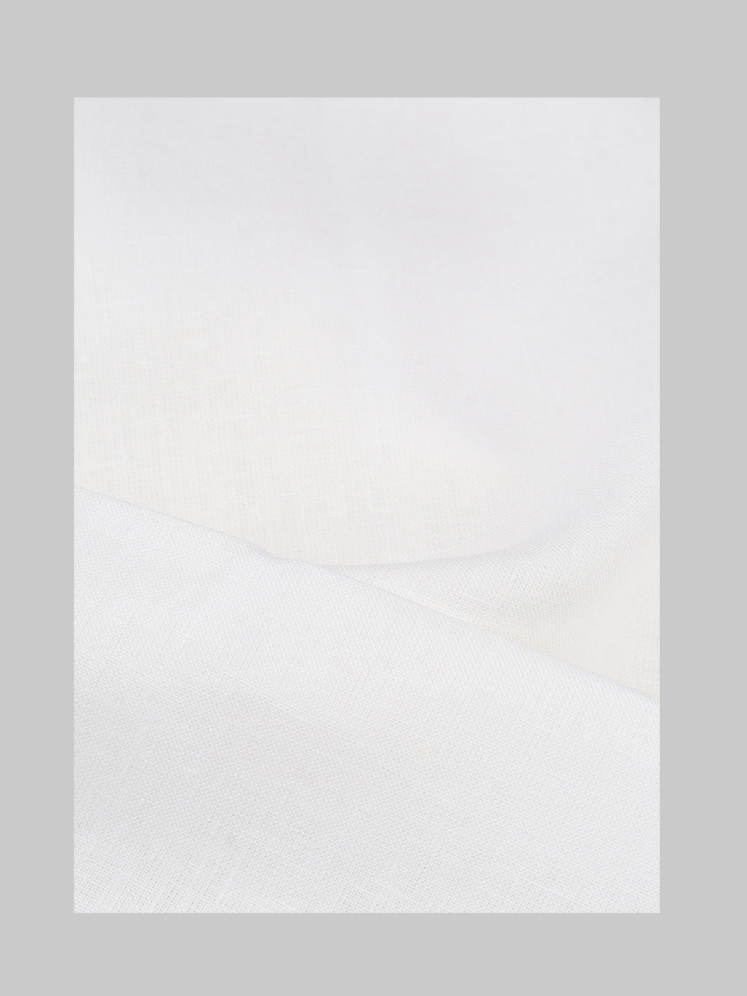 Men Premium Linen Lyocell Plain White Shirt Fabric