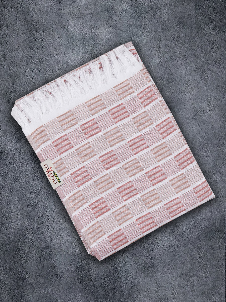 100% Cotton Checked Bath Towel Signature Pack of 3 1108