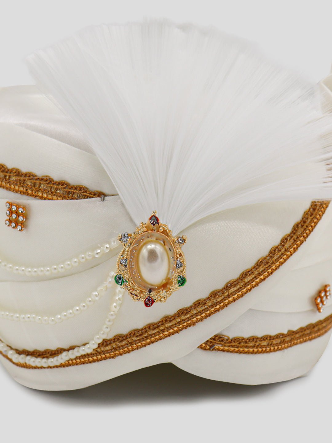 Traditional Silky Style Wedding Turban - 77