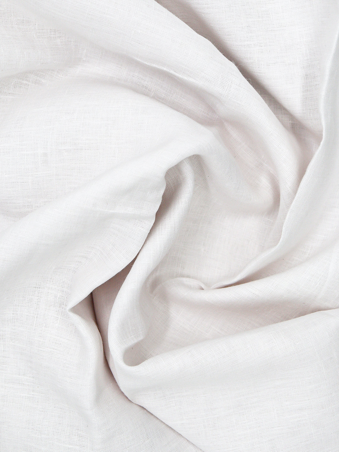 Men Pure Linen Double Layer White Dhoti with Gold Jari Border