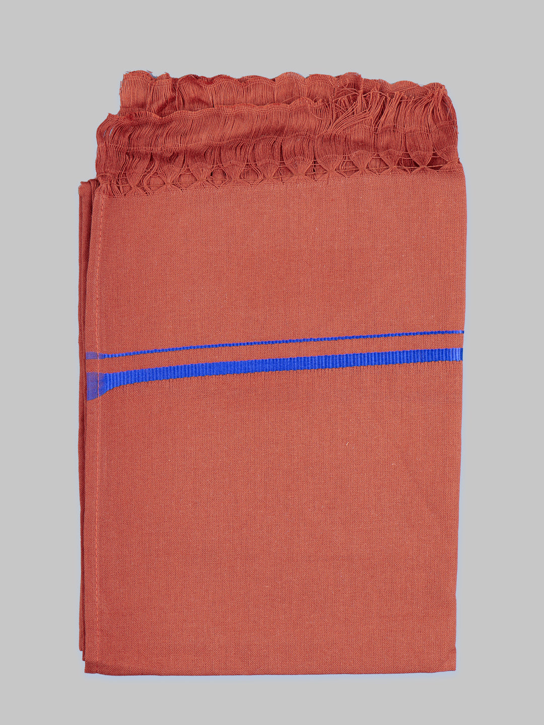 Men Assorted Border Devotional Towel Dark Kaavi Hariharan (Pack of 2)