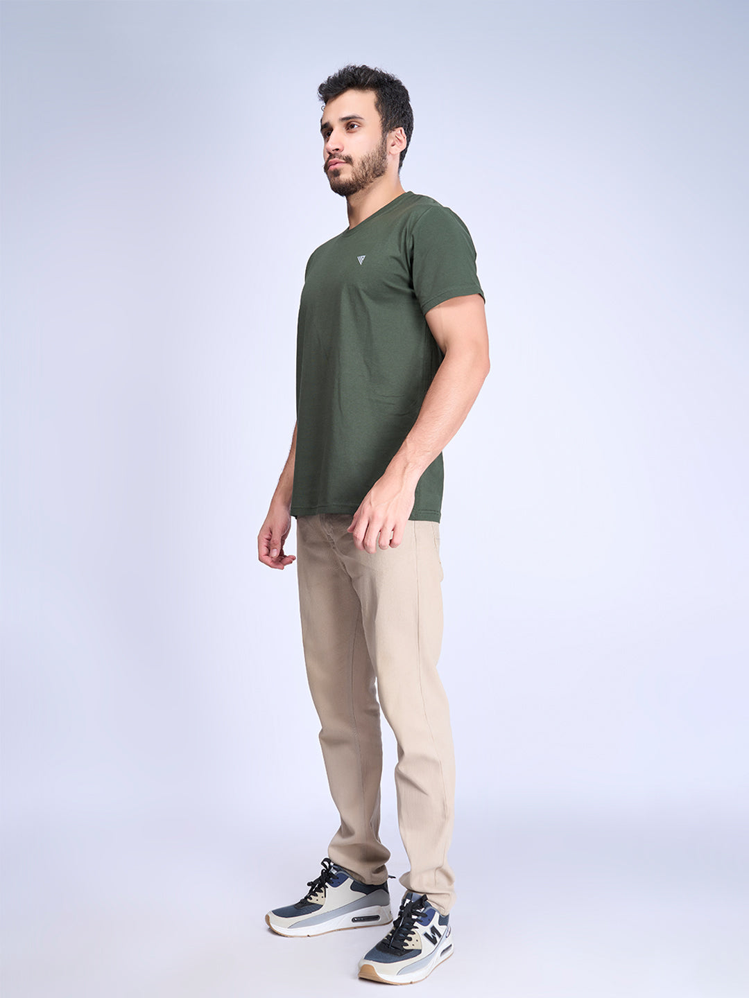 Men 100% Cotton Blue & Green Expert Tee Combos