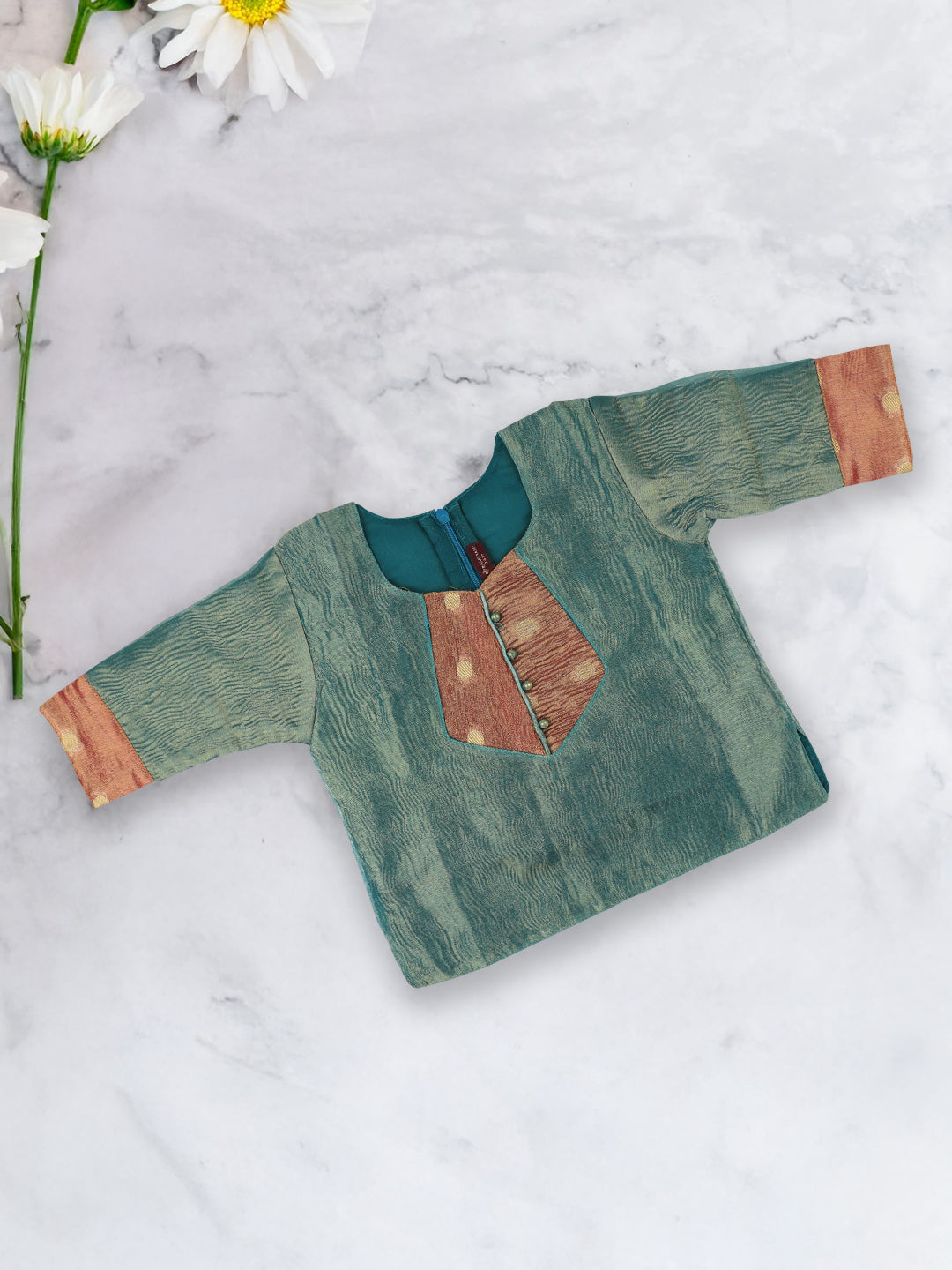 Girls Skirt Set Green with Brown GPS15