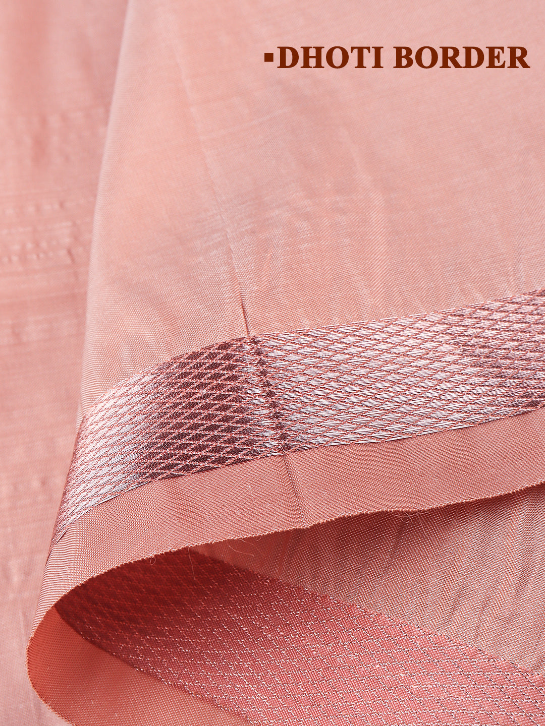 Men Art Silk Dhoti & Shirting Set Copper Ashirwath(2*1)