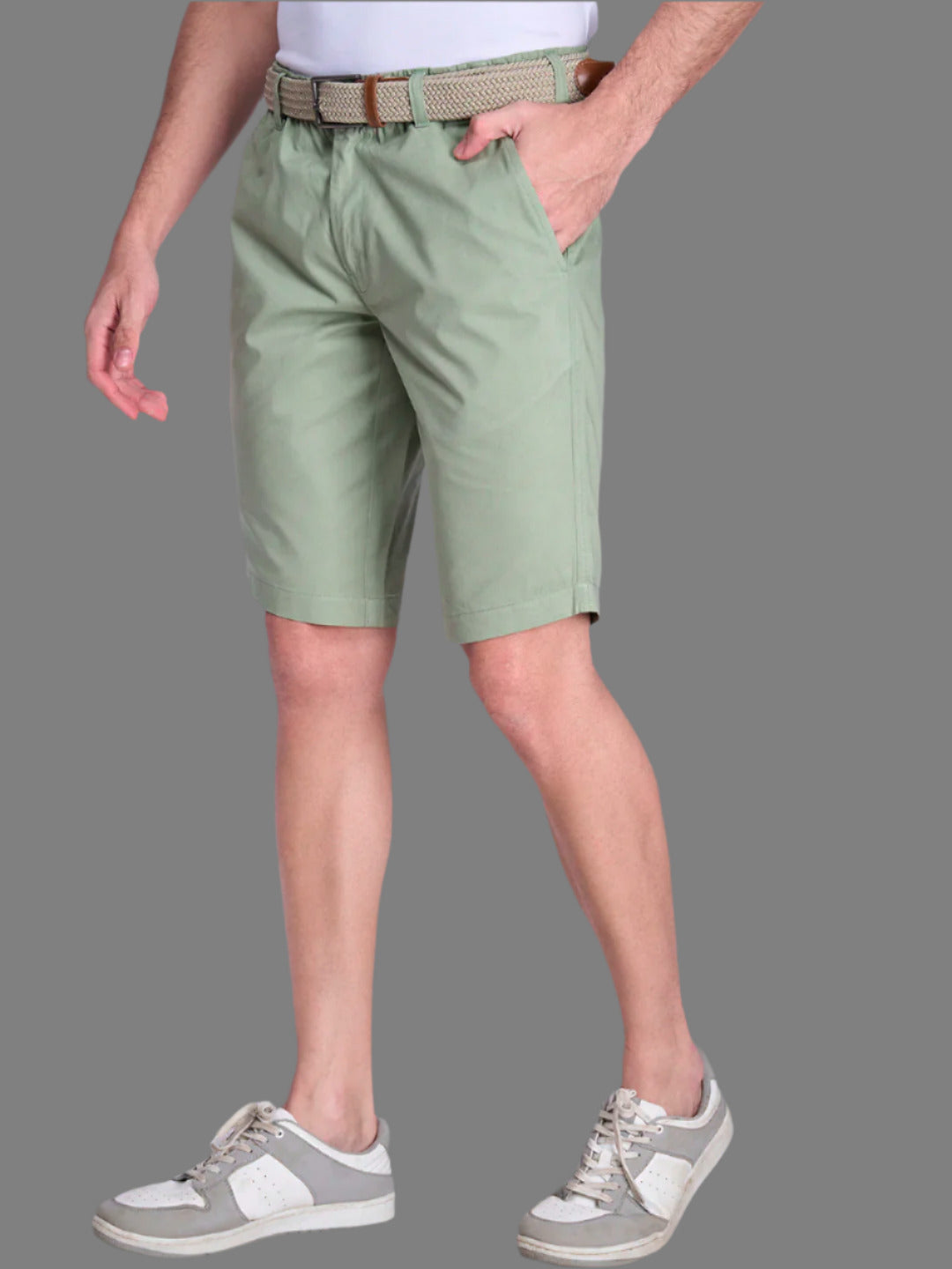 Men 100% Combed Cotton Golf Boxer Shorts Green GS4