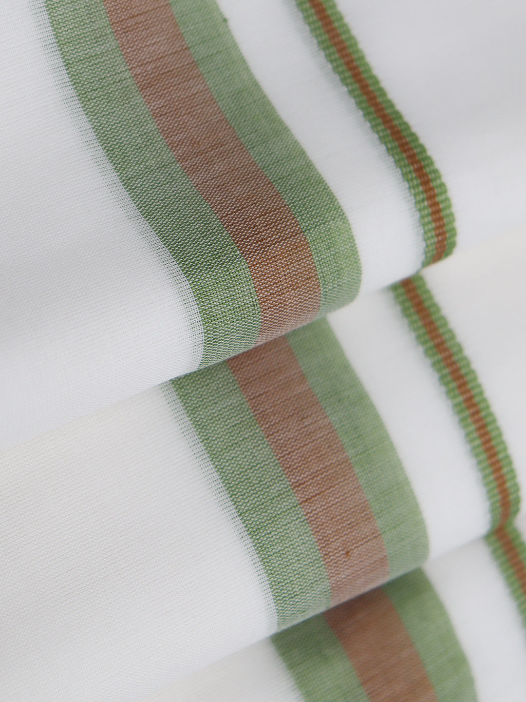 Men Premium Cotton Double Layer White Dhoti with Fancy Border LC30