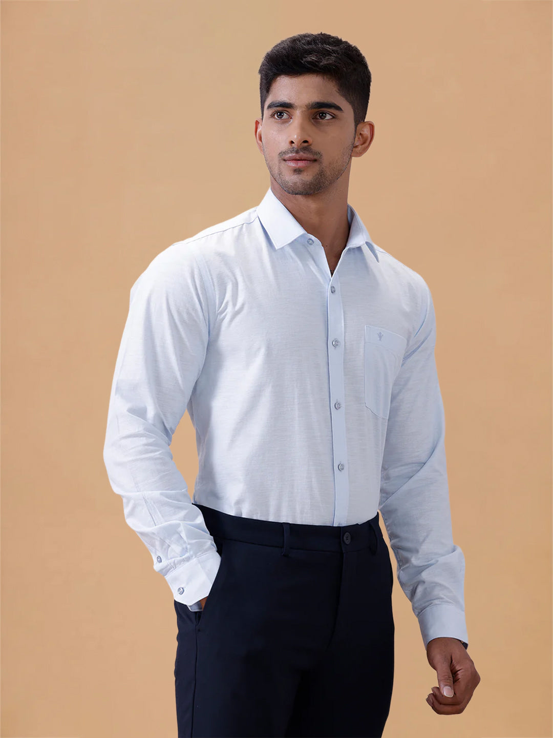 Cotton Rich Light Sky Blue Regular Fit T64 ANT1