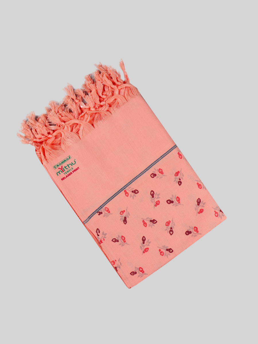 Relaxer Colour Print Bath Towels-Brown