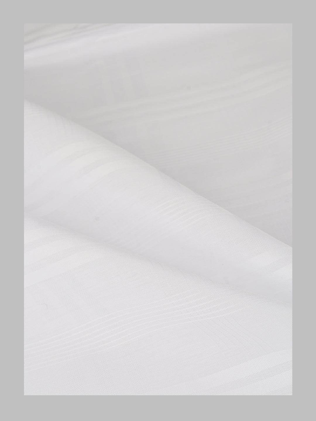 Men 100%Cotton Self Design Shirting White Verdanza 193