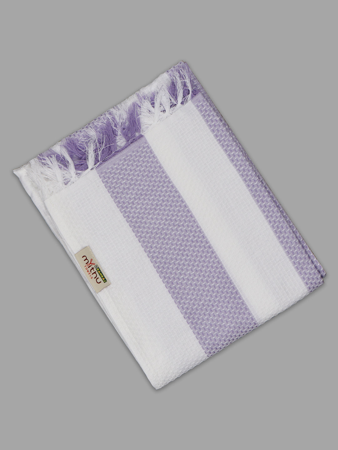 100% Cotton Self Designed Family Bath Towel Signature 1131 (Pack of 5)