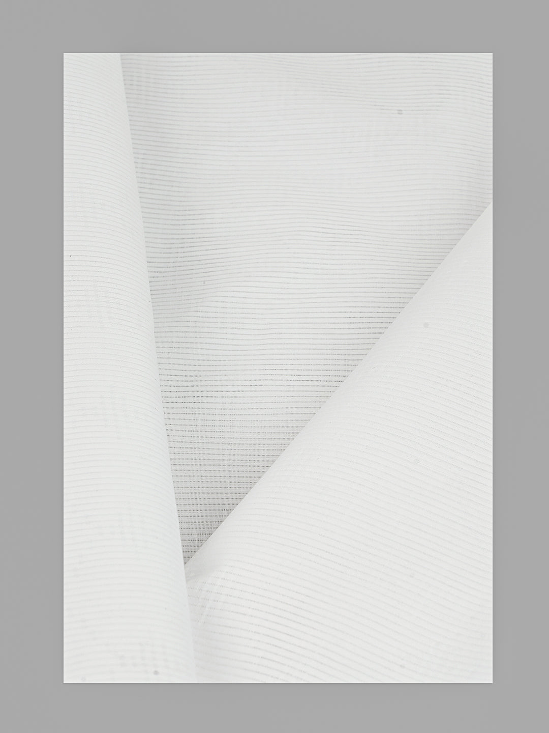 Men 100%Cotton Self Design Shirting White Forest 12