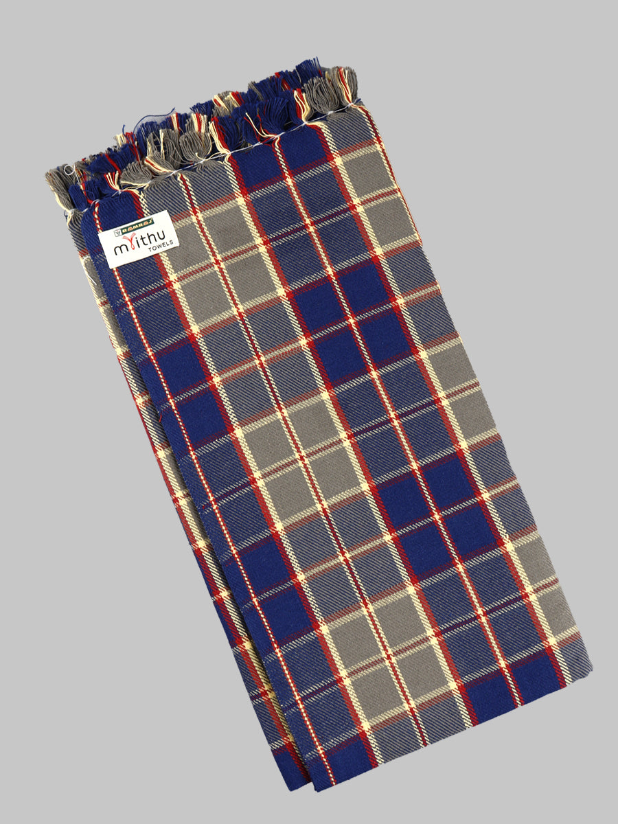 Highly Absorbent Cotton Colour Checked Bath Towel Hornet-View seven