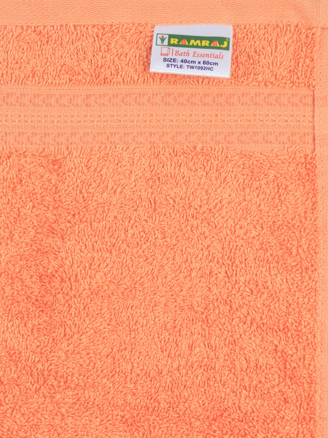 Bamboo Cotton Terry Hand Towel Orange HC1 (Pack of 2)
