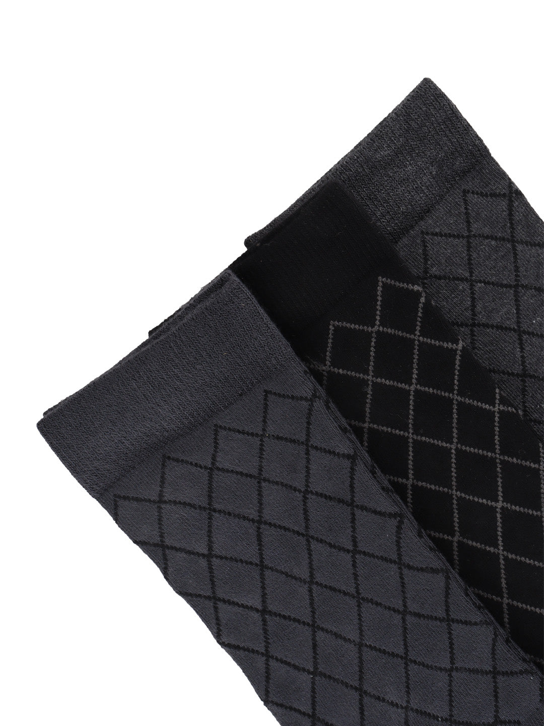 Men Assorted Formal Full Length Diamond Designed Socks FFD5