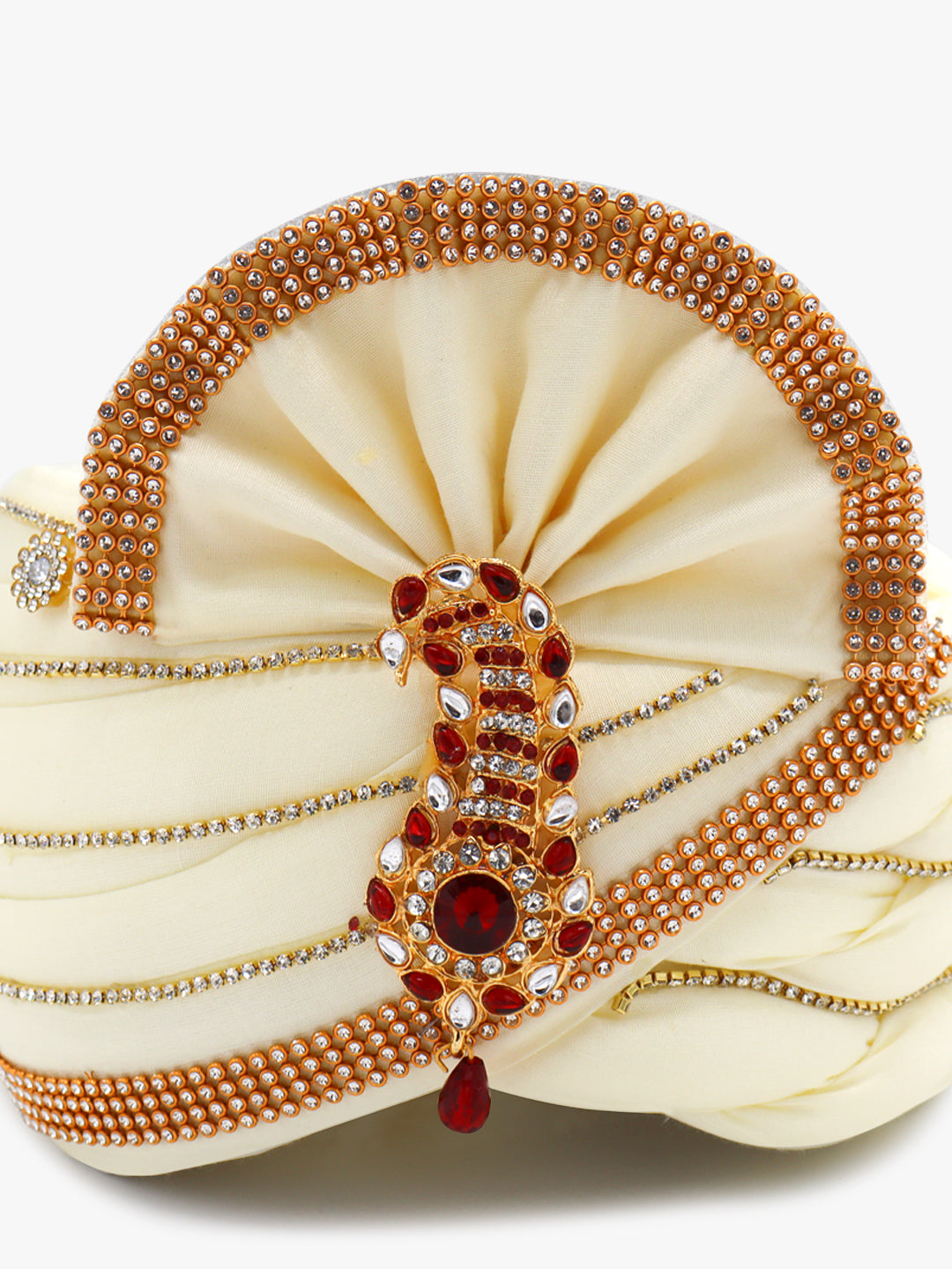 Traditional Silky Style Wedding Turban - 82