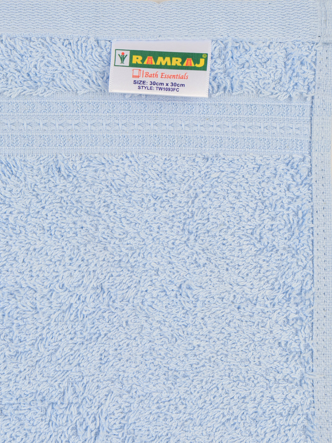 Premium Soft Bamboo Cotton Face Towel Sky Blue (4 Pcs Pack)
