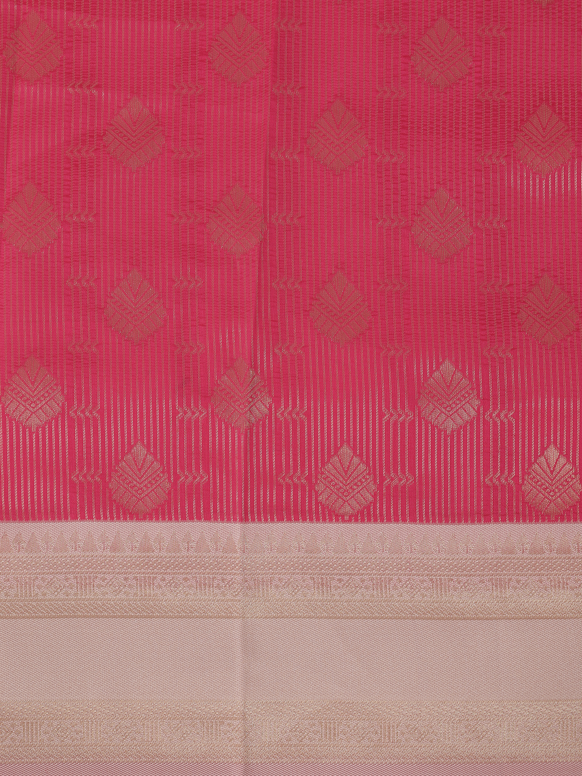 Women Art Silk Dark Pink Saree ASS161