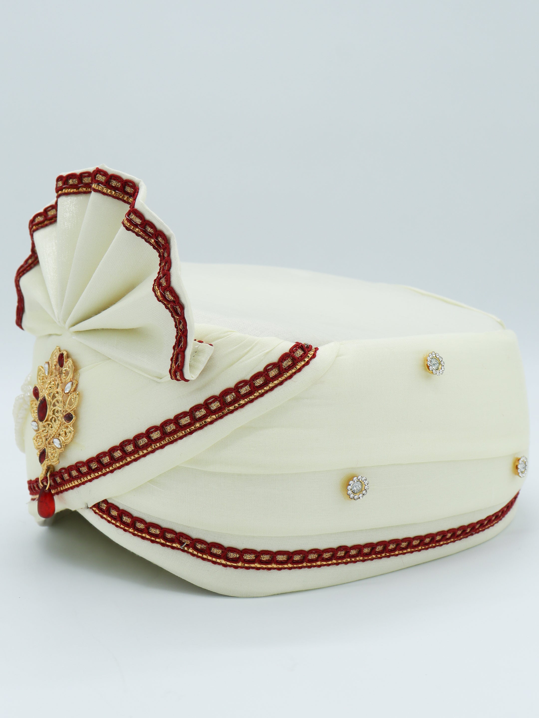 Traditional Silky Style Wedding Turban - 130