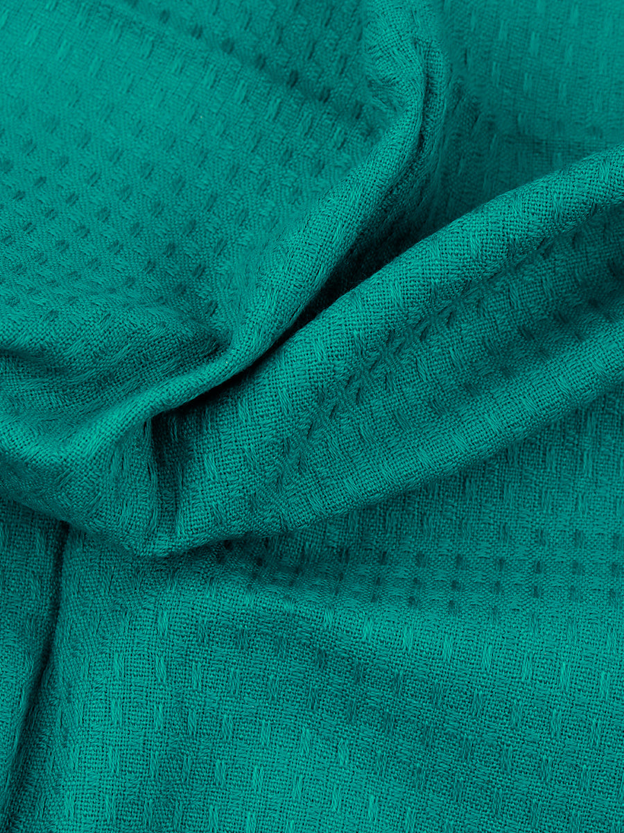 100% Cotton Plain Bath Towel Green Pack of 2