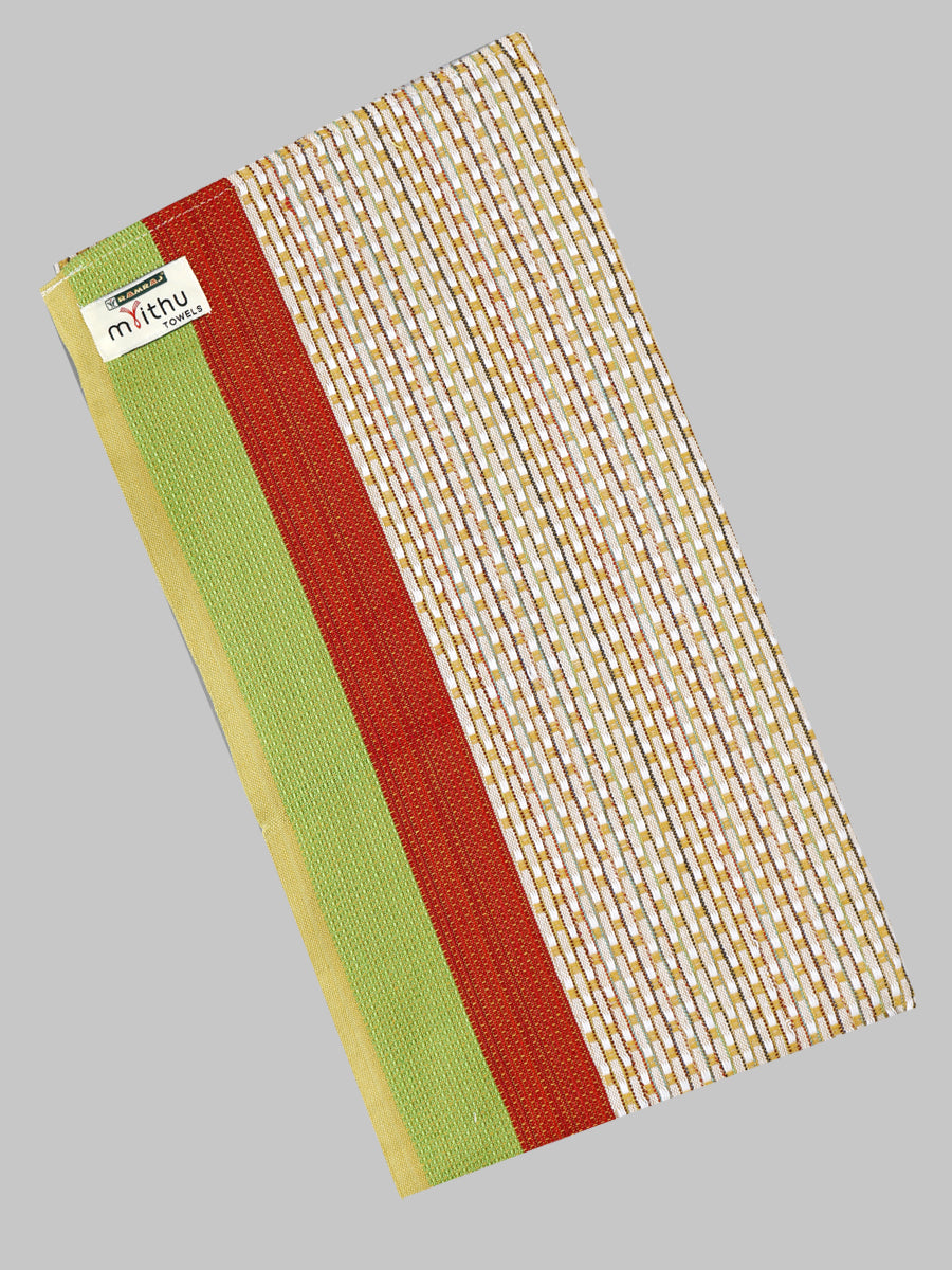 Cotton Colour Bath Towel Nice Day 30x60-Red & green