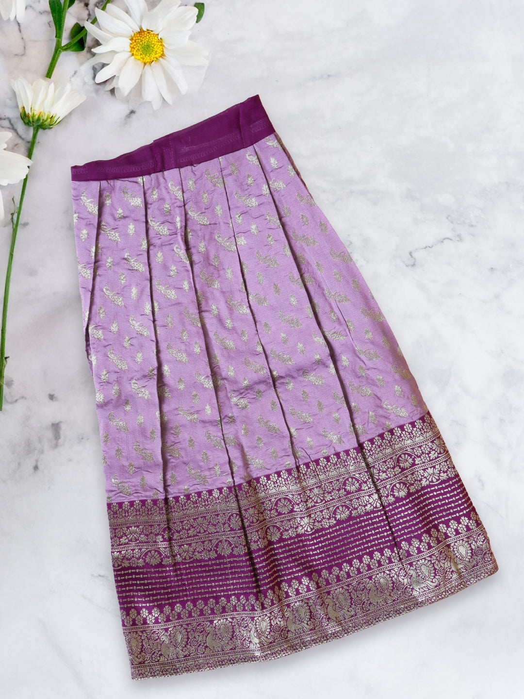 Girls Traditional Skirt Set Violet with Purple GPS21