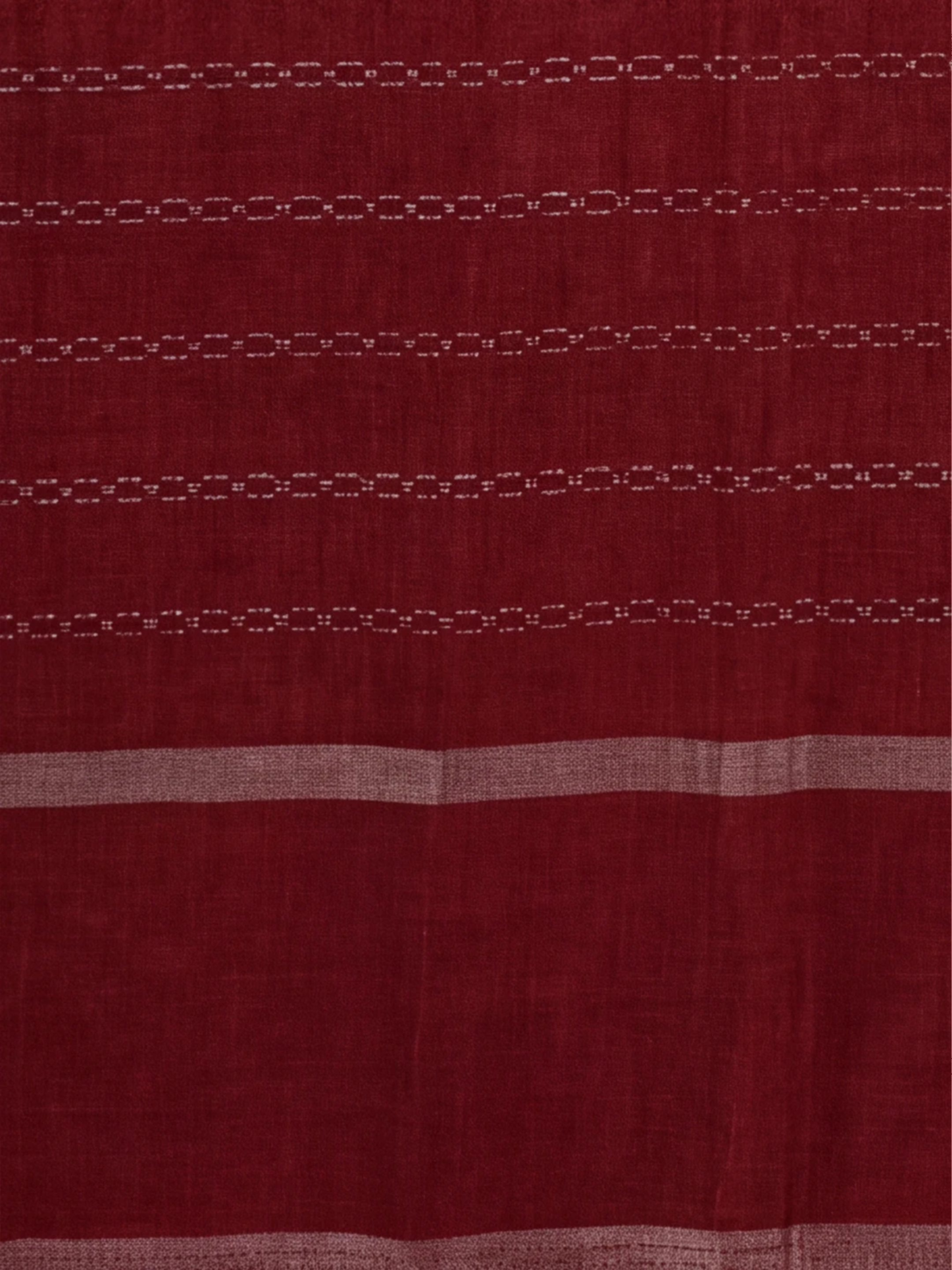 Women Semi Tussar Red Saree ST332