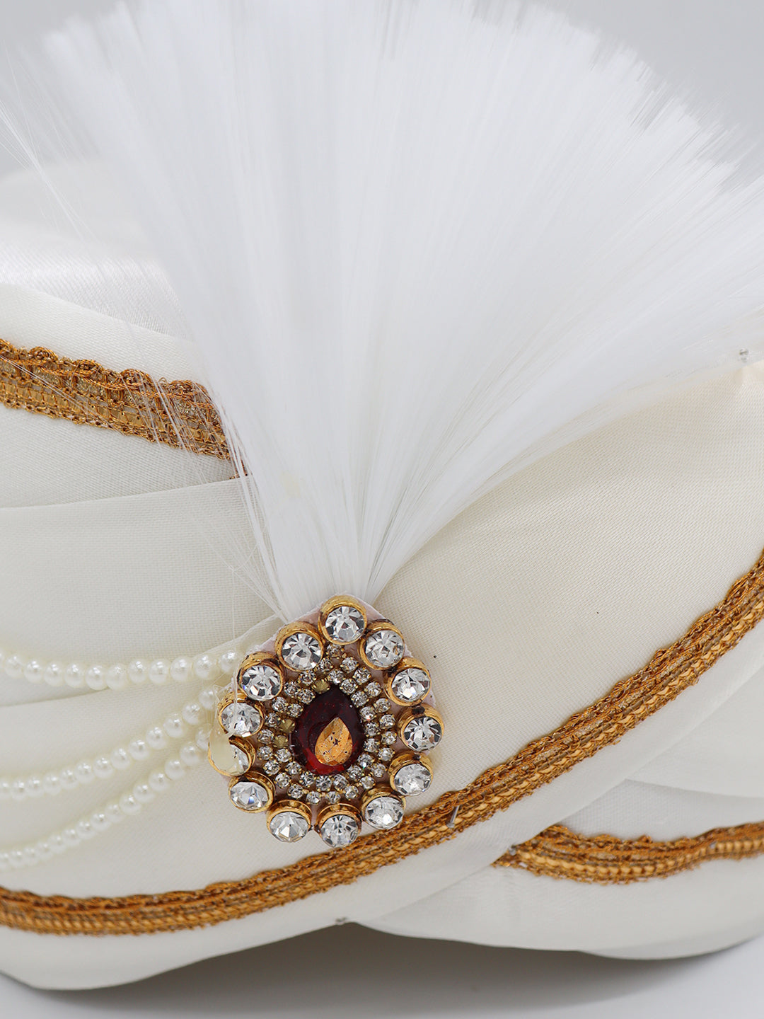 Traditional Silky Style Wedding Turban - 103