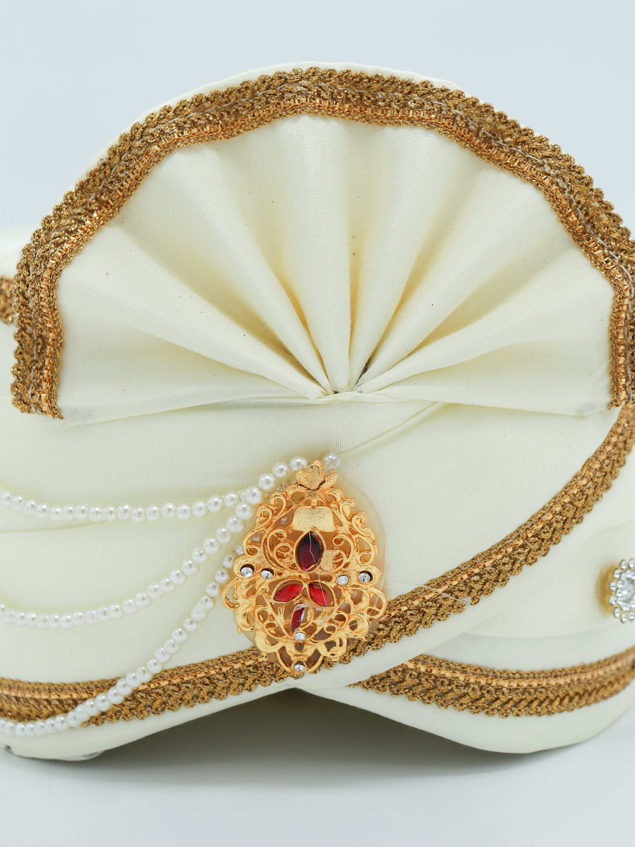 Traditional Silky Style Wedding Turban - 124