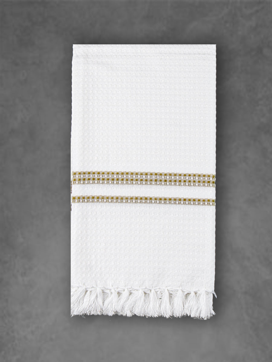 Comfort Cotton Unique Weaving Pattern Bath Towel 1049-Brown