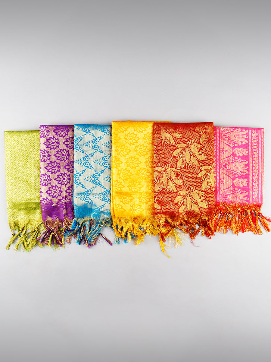 Jari Shawl/Ponnadai 001-Mix colour