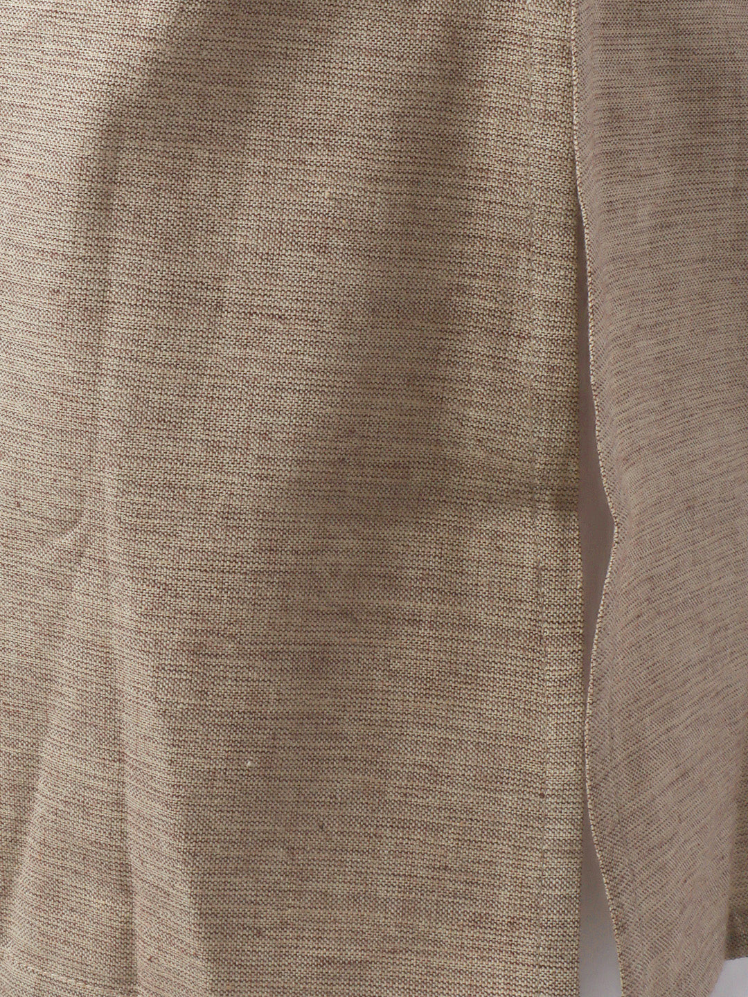 Men Sandal Beige Medium Length Kurta with Matching Border Dhoti Set PC1